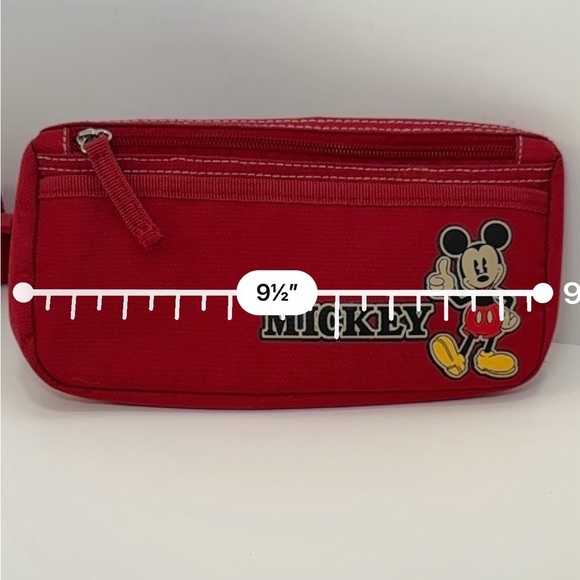 Old school Mickey Mouse Red unisex belt bag - Picture 3 of 9